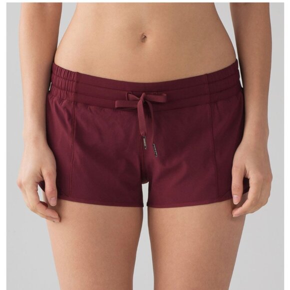 Maroon Red Lululemon Hotty Hot Shorts - Picture 9 of 9
